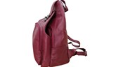 Burgundy Genuine Leather Backpack